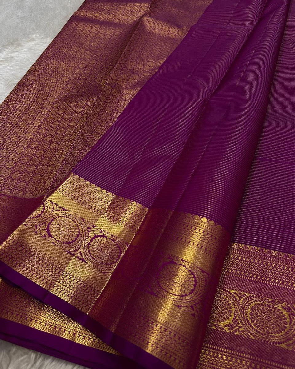 Ayushi – Pink Banarasi Soft Silk Saree with Gold Zari Butti & Traditional Border